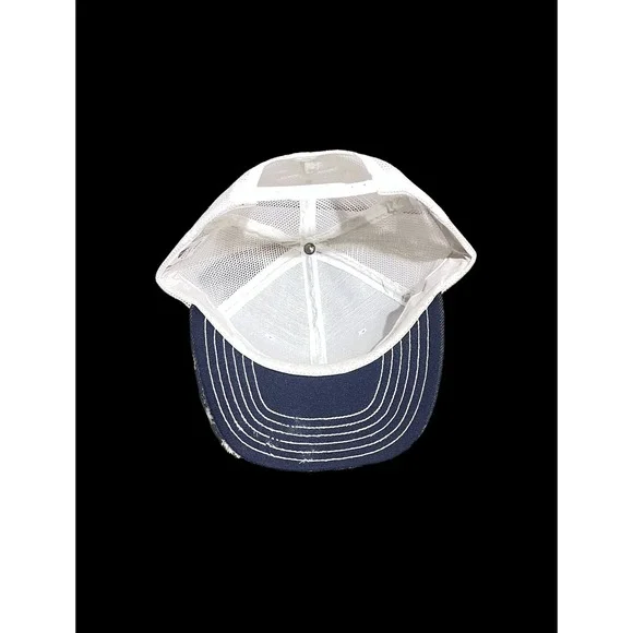 VINTAGE RARE - DeLong Trucker Hat Blue Denim - USA - GMC - Izuzu - Oldsmobile - Picture 7 of 9